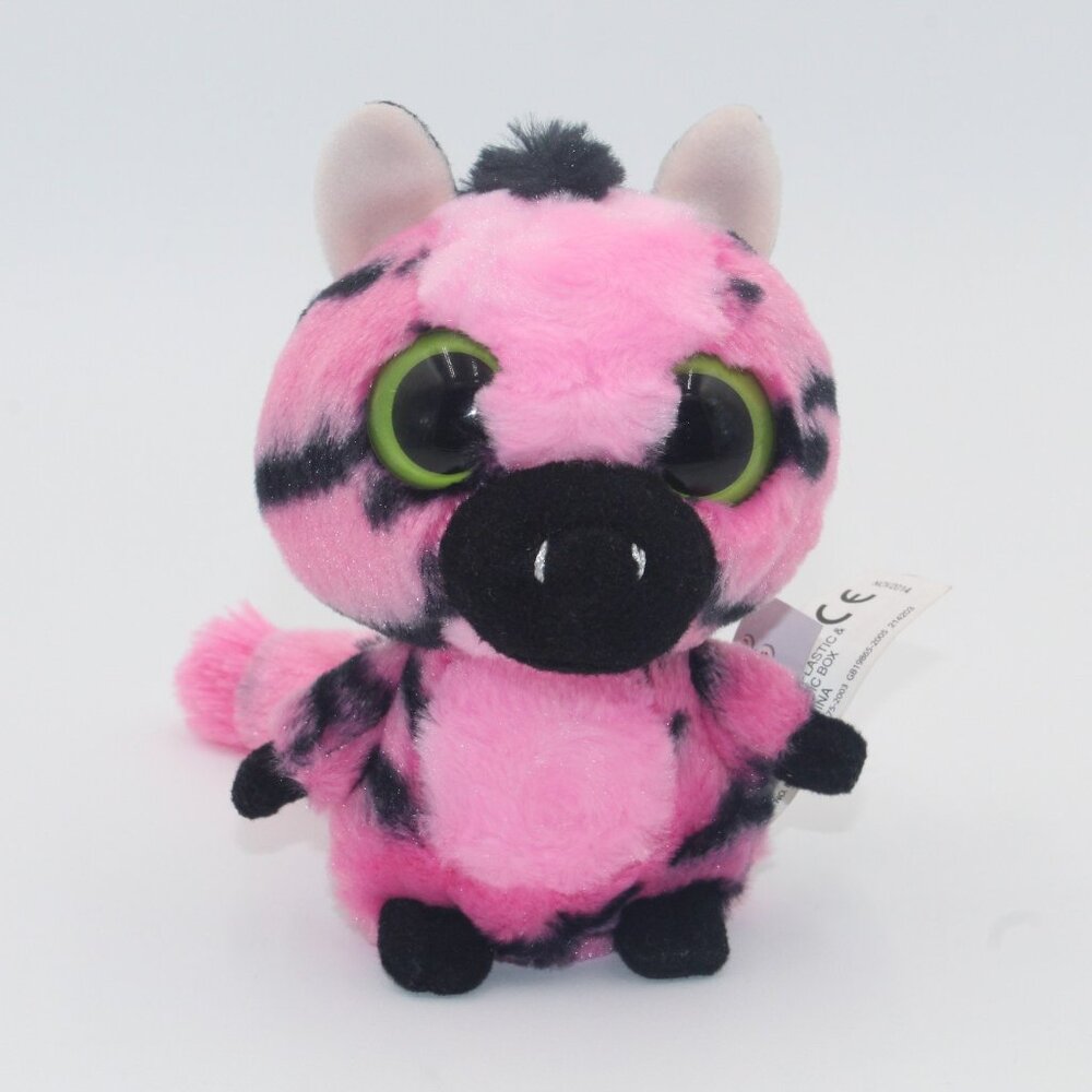 Aurora World Plush - YooHoo Friends - STRIPEE the Pink Zebra Green Eyes (5 inch)